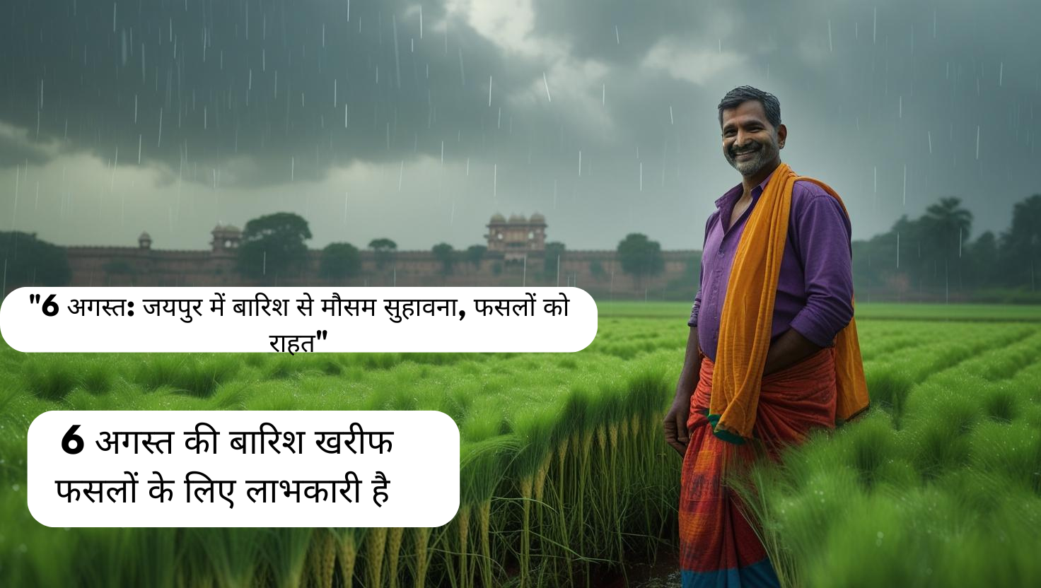 जयपुर में आज बारिश